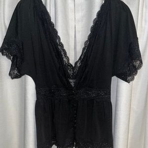 Rue 21 Black Dress Top